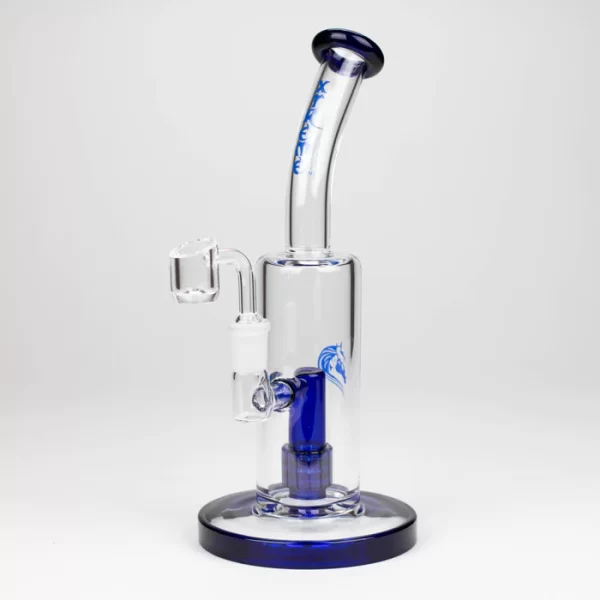 Xtreme 10" Blue Dual Functions rig with quartz banger [B3]