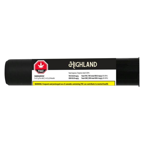 Highland Grow - Dankarooz Pre-Roll - 3x0.5g