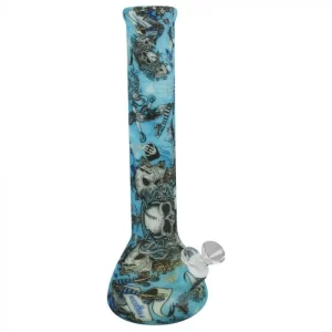 Tricolor Silicone Bong 8″ – (71-Top 13)