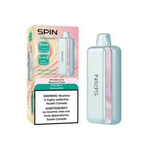 SPIN FUSION 20K DISPOSABLE - STRAWBERRY ICE AND PEACH BERRY
