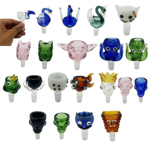 Cartoon Shape Male Join Bubble Glass Bowl - Image 2