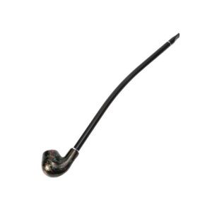 16″ Extra Long Hand Carved Stem Resin Wooden Tobacco Pipe