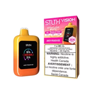 STLTH - VISION JUICY PEACH ICE 20K DISPOSABLE VAPE