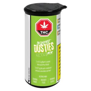 BOXHOT DUSTIES - RETRO MIX KIEF COATED PR3X0.5G