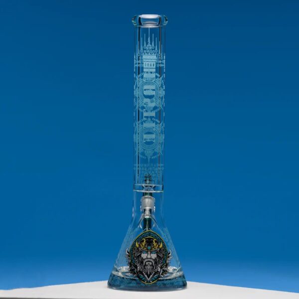 CASTLE GLASSWORKS – VIKING 18″ BEAKER BONG
