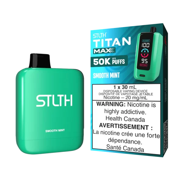 STLTH - TITAN MAX SMOOTH MINT 50K DISPOSABLE VAPE