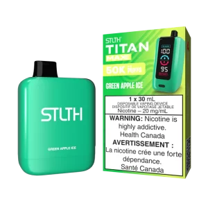 STLTH – TITAN MAX GREEN APPLE ICE 50K DISPOSABLE VAPE