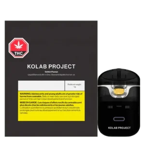 KOLAB PROJECT – GOLDEN PAPAYA LIQ DIAMONDS DISPOSABLE VAPE 1G SATIVA
