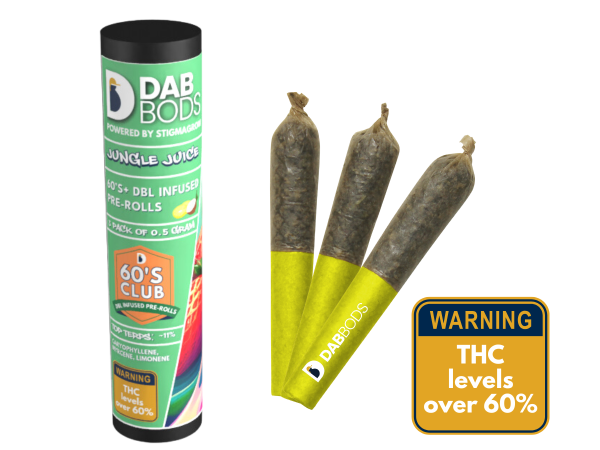 DAB BODS - JUNGLE JUICE 60'S DBL INFUSED PR3X0.5G