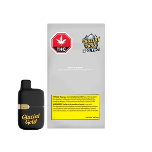 GLACIAL GOLD - HIGH THC BANGER(UNFLAVOURED) AIO 1G DISPOSABLE VAPE