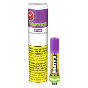 TASTY’S – GRAPE RAISIN 510 VAPE CART 1.2G INDICA