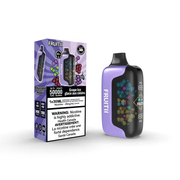 FRUITII 50K DISPOSABLE VAPE – GRAPE ICE