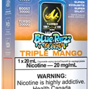 MR FOG – NOVA BLUE RAZZ STEEZY TRIPLE MANGO DISPOSABLE VAPE
