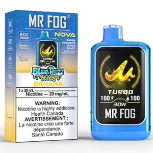 MR FOG – NOVA BLUE RAZZ STEEZY BANANA DISPOSABLE VAPE