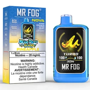 MR FOG – NOVA BLUE RAZZ STEEZY PINEAPPLE DISPOSABLE VAPE