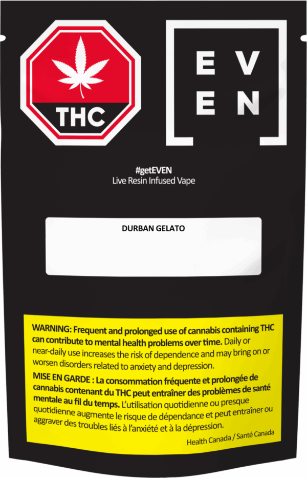 EVEN - DURBAN GELATO 510 VAPE CART 1G HYBRID