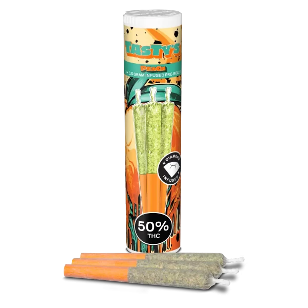 TASTY'S - PEACH DIAMOND INFUSED PR3X0.5G SATIVA
