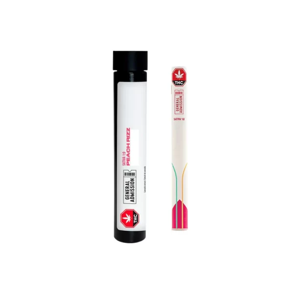 GENERAL ADMISSION – PEACH RIZZ 510 DISPOSABLE THC VAPE 0.3G SATIVA