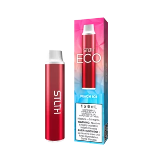 STLTH ECO - JUICY PEACH ICE 6ML DISPOSABLE NICOTINE VAPE