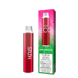 STLTH ECO – RAZZ APPLE ICE 6ML DISPOSABLE NICOTINE VAPE