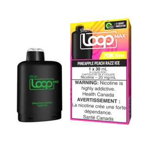 STLTH – LOOP MAX PINEAPPLE PEACH RAZZ ICE DISPOSABLE POD