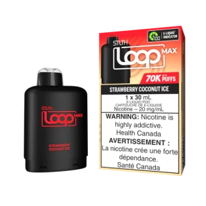 STLTH – LOOP MAX STRAWBERRY COCONUT ICE DISPOSABLE POD