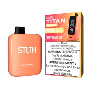 STLTH – TITAN MAX JUICY PEACH ICE 50K DISPOSABLE VAPE