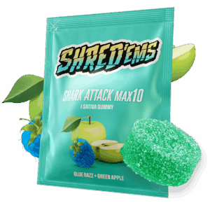 SHRED'EMS - SHARK ATTACK MAX10 GUMMY SATIVA