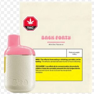 BACK FORTY - STRAWBERRY PINK 0.95G THC DISPOSABLE VAPE HYBRID
