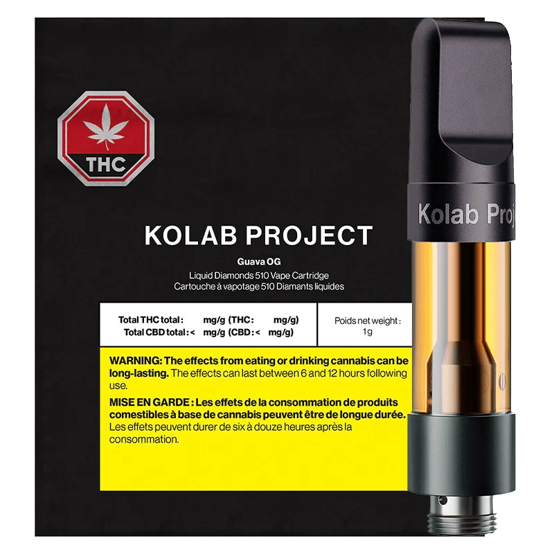 KOLAB PROJECT - GUAVA OG LIQ DIAMONDS VAPE CART 1G SATIVA