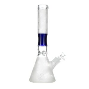 15"7MM GLASS BONG - BLUE
