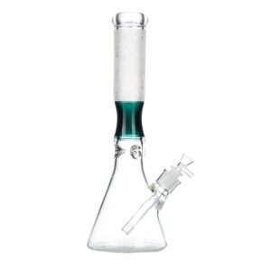 15"7MM GLASS BONG - TEAL