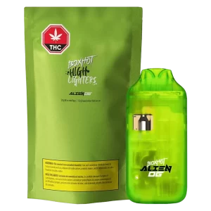 BOXHOT HIGHLIGHTERS - ALIEN OG THC DISPOSABLE VAPE 1G HYBRID