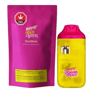 BOXHOT HIGHLIGHTERS - DRAGON'S BREATH THC DISPOSABLE VAPE 1G SATIVA