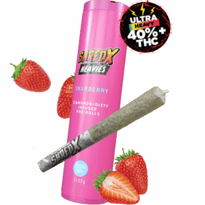 SHRED X HEAVIES - GNARBERRY PR3X0.5G DIAMOND AND DISTILLATE INFUSED