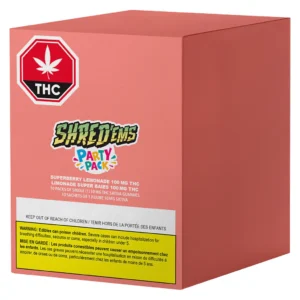 SHRED’EMS – SUPERBERRY LEMONADE GUMMY MAX10 SATIVA 100MG THC