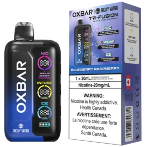 ROCKY VAPOR – OXBAR BLUEBERRY RASPBERRY 30ML DISPOSABLE NICOTINE VAPE