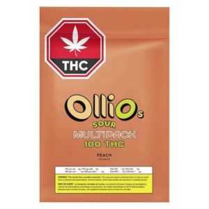 OLLI O'S - SOUR PEACH 10X10MG MULTIPACK