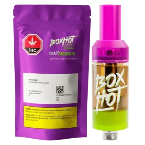 BOXHOT 1000 – GRAPE SMUGGLER 510 VAPE CART 1.2G INDICA