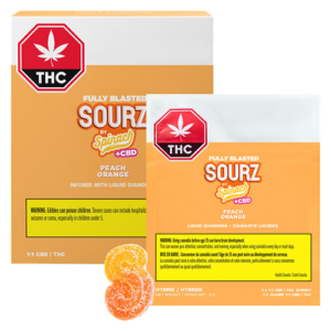 Sourz by Spinach - PEACH ORANGE Gummies 10X5G HYBRID