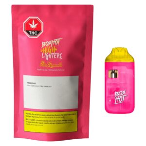BOXHOT HIGHLIGHTERS - PINK LEMONADE THC DISPOSABLE VAPE 1G SATIVA