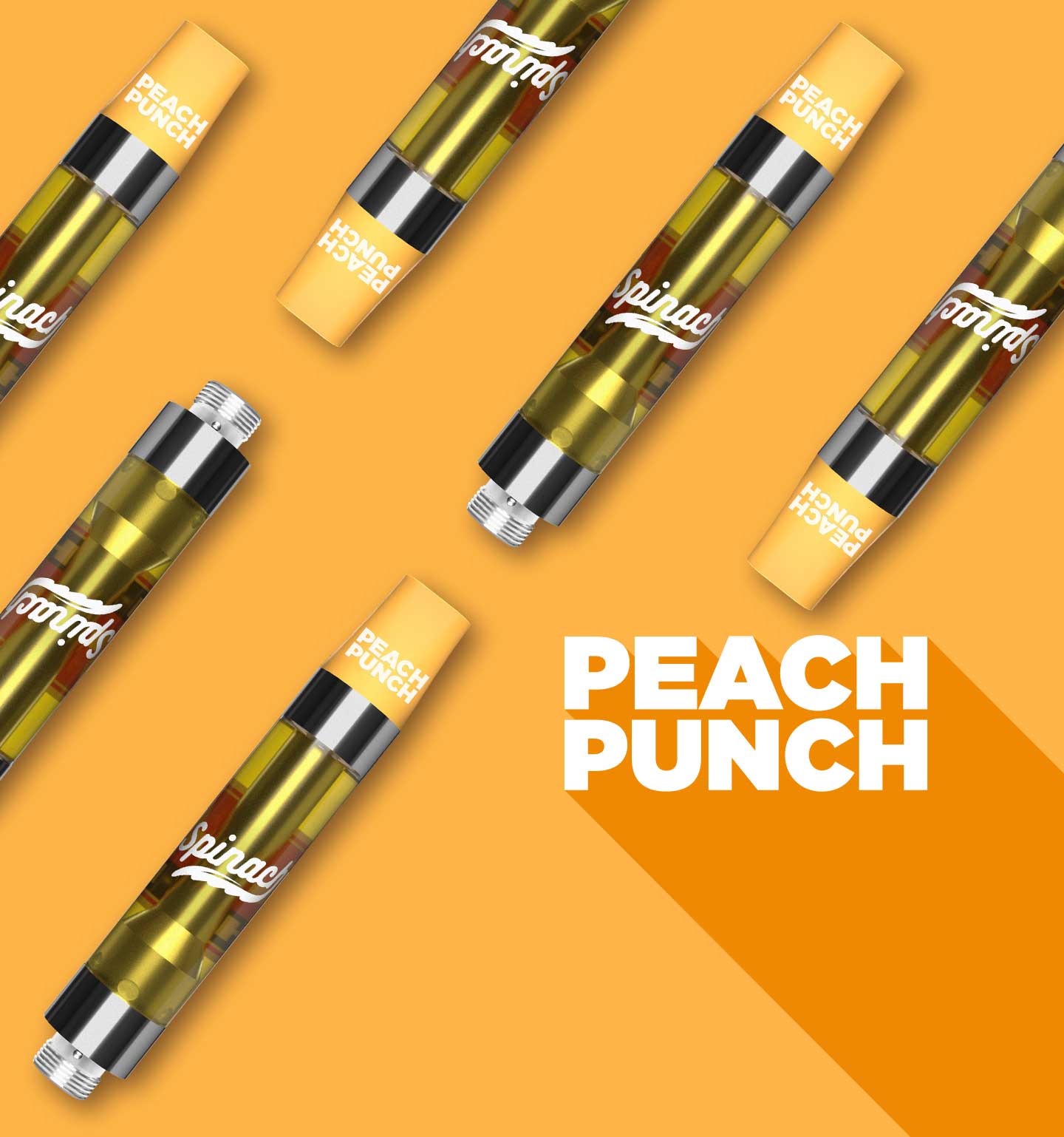 SPINACH - PEACH PUNCH VAPE CART 1.2G HYBRID