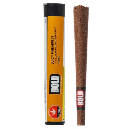BOLD - JUICY PINEAPPLES DIAMOND INFUSED BLUNT PR1X1G HYBRID
