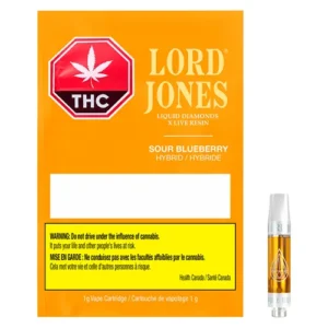 LORD JONES - SOUR BLUEBERRY LIQ DIAMONDS X LIVE RESIN VAPE CART 1G HYBRID