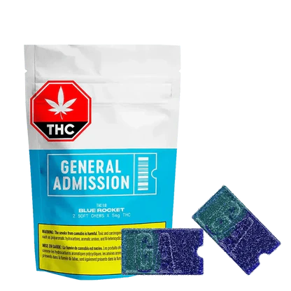 GENERAL ADMISSION - BLUE ROCKET THC GUMMY 2x5MG INDICA