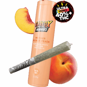SHRED X HEAVIES - MOTHER PUCKER PEACH INFUSED PR3X0.5G HYBRID