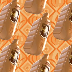 SPINACH PUFFERZ – PEACH ICED TEA LIQ DMNDS DISPOSABLE VAPE 1G SATIVA