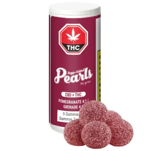 PEARLS BY GRON – POMEGRANATE 4:1 CBD:THC GUMMIES